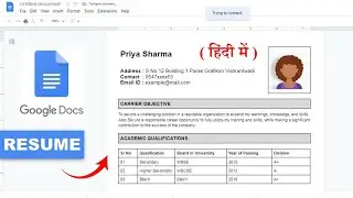how to make resume for freshers in google docs 2023|| how to create a resume for job 2023 🔥🔥