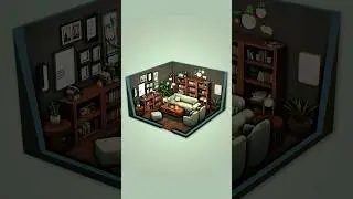 Book Nook Kit Living Room 📚 The Sims 4 Speed Build | No CC 