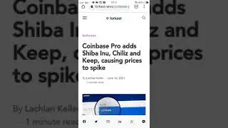 Coinbase Pro adds shiba inu
