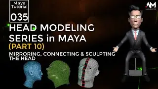 3D Head Modeling Series in Maya - Part 10 | Maya | Tutorial 35 | URDU / HINDI
