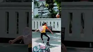 Rolling berdua muter-muter Kota #inlineskate #sepaturoda #sepaturodaanak #inlinefreestyle #rolling