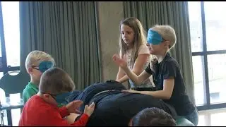 BLINDFOLDED MASSAGE at YouTube Convention | Meet The Millers