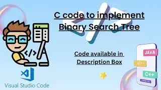 C code for Binary Search Tree implementation