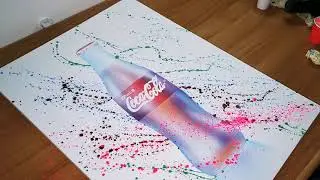 POP ART quadro Coca-cola |QUADRO MODERNO - bottiglia Coca-Cola