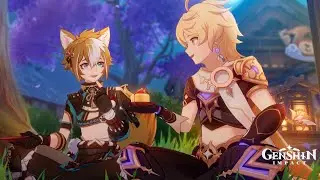 Gorou is an adorable puppers! (Genshin impact hangout event | Gameplay commentary)