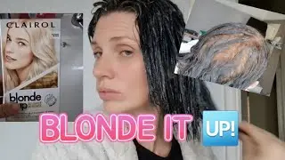 BLONDE IT UP 🆙️ OVER BLACK BOX DYE??? #blacktoblonde #blonde #blackboxdye #hairtutorial #goingblonde