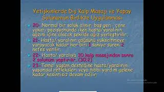 TEMEL İLK YARDIM DERSİ 3. BÖLÜM
