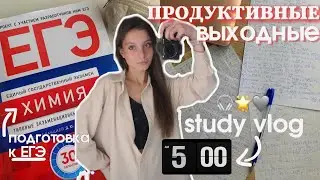 мои ПРОДУКТИВНЫЕ выходные 🎧 | подготовка к ЕГЭ | STUDY VLOG | учеба летом, мотивация& продуктивность