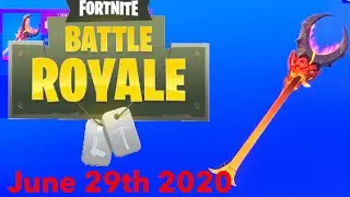 RARE BURNING AXE IS BACK (Fortnite Item Shop June 29th 2020)