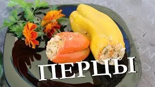 Фаршированные перцы в казане на костре