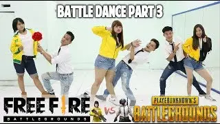 BATTLE DANCE FREE FIRE vs PUBG PART 3 - DJ HANING REMIX - TAKUPAZ DANCE CREW