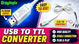 USB TO TTL CONVERTER ||USB to ttl converter graylogx
