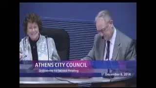 Athens City Council - December 8, 2014