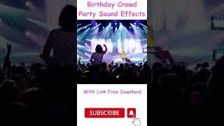 Birthday Crowd Party Sound Effects #soundeffects #shorts