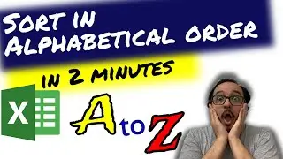 🔠 How to alphabetize your data in Excel in 2 minutes