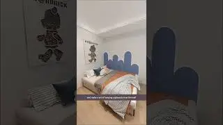 I Turn A Small Bedroom To More Comfortable And Luxurious || 3D Animation #shorts