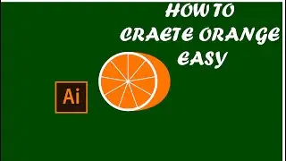 How to create vector orange | illustrator tutorial |