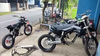 PART2 KAWASAKI NINJA JADI KAWASAKI KX250!! KITA HITUNG BIAYA NYA!!!
