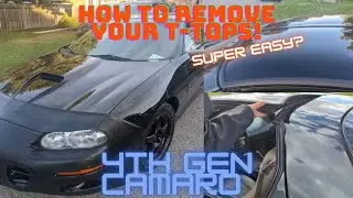 How To Remove Your T-Tops! 4th Gen Camaro!