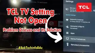 How to Solve TCL setting issue | TCL TV Setting Reset