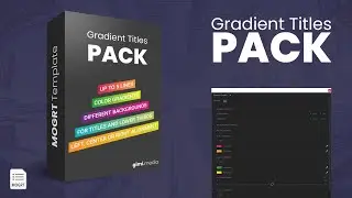 Gradient Titles | Modern Motion Graphic Template