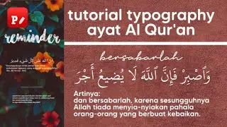 Tutorial typography ayat Al - Qur'an | Quotes Uwuable 💖 Tutorial Android