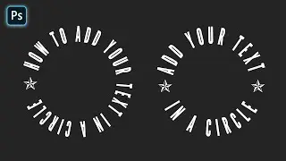 Photoshop text on a circle | Tutorial