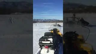 Камчатка на снегоходе.
