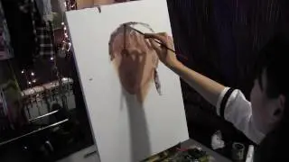 Как приступить к автопортрету через зеркало, художник Фания Сахарова