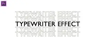 EASIEST TYPEWRITER TEXT EFFECT  IN 