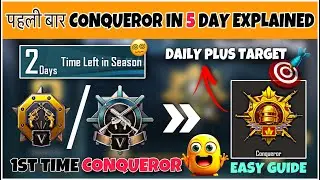 SOLO 🇮🇳 : GOLD/PLATINUM (TPP/FPP) TO CONQUEROR IN 5 DAY 🤔 POSSIBLE ❓DAILY TIPS & 🎯 EASY RANK PUSH