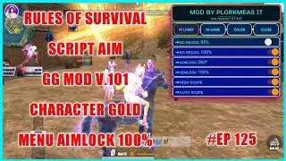 RULES OF SURVIVAL MOD MENU AIMLOCK 100%  SCRIPT GAME GUARDIAN MOD  | BY GAMING PLORKMEAS IT