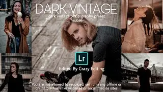 Dark Vintage Presets - Lightroom Mobile Presets DNG - Best Vintage Preset - Retro Preset