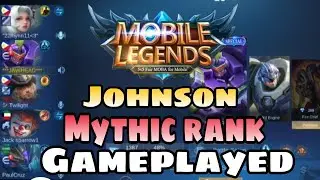 Johnson mythic rank gameplayed | mobile legend @Chellan_vlogs