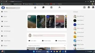 Responsive Facebook clone using html, css and javascript