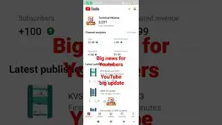 YouTube big update, Earn from Short videos.