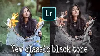 New Classic black tone Lightroom photo editing// preset download free