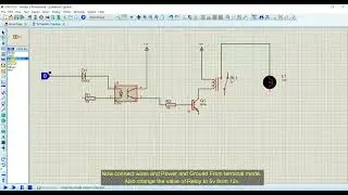 How to Use Optocoupler to control Relay and Bulb - Proteus Simulation