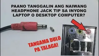 How to remove broken headphone jack tip stuck inside the laptop or desktop PC audio ports