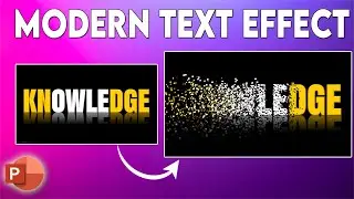 Make Super Creative Slide in PowerPoint | Particles Text Effect Animation