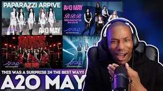 A2O MAY | 'Paparazzi Arrive', 'B.B.B. (feat. A2O LTG)', 'Boss', 'Under My Skin' MV REACTION