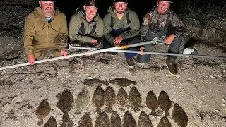 FLOUNDER GIGGING In TEXAS {Catch Clean Cook} Our Best Trip EVER