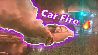 Car fire caught on potato cam #carfire #hero #carfails #fail #cars