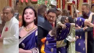 When Sanjay Dutt meet Kajol & Amir Khan Mukesh Ambani At  Ambani house for Ganpati Darshan in Mumbai