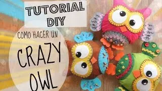 TUTORIAL DIY como hacer un BÚHO en fieltro | Felt owl