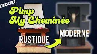 Relooking extrême cheminée rustique à moderne!