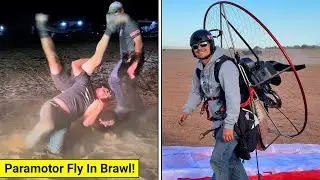 “WRESTLING MATCH” Breaks Out At Paramotor Fly-In!