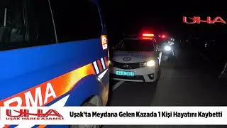 Uşak’ta Arka Arkaya 2 Otomobilin Çarptığı Yaya  Hayatını Kaybetti