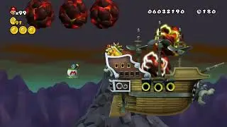 [HD] newer super mario bros. wii - bowser's keep (final castle) + credits