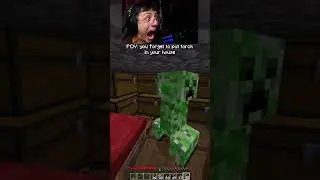 When you forget to light your house #minecraft #minecraftmemes #minecraftfunny #yurizingod